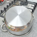 Кастрюля 3,3л 24см из нержавеющей стали, индукционное дно