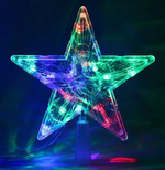 Звезда на макушку 14х17см. Прозрачная цветная RohsLED A2