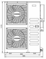 Напольно-потолочный кондиционер Excon CR-01-1422