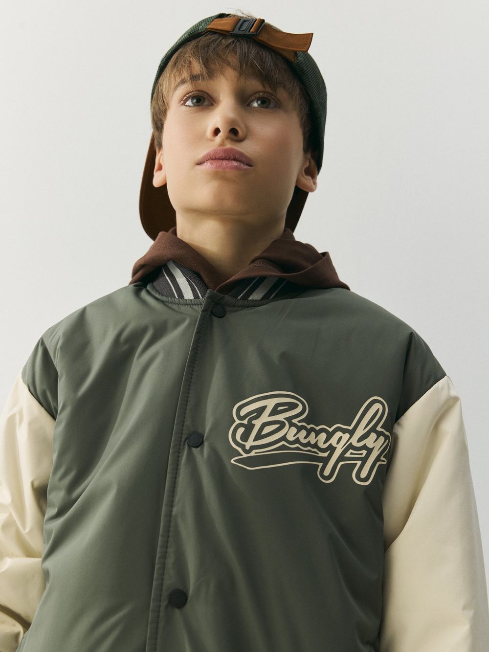 Бомбер с утеплителем "Папоротник" 7+