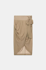 Юбка с драпировкой из коллекции ZW - ZARA