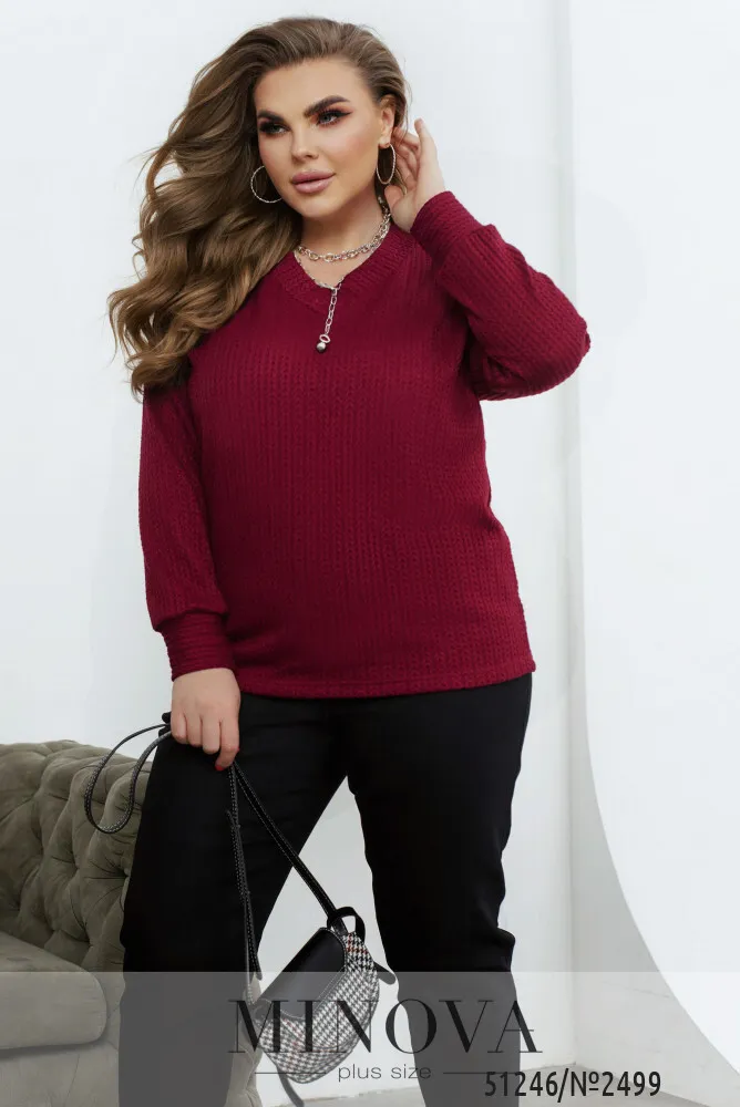 Свитер 2499-бордо Minova