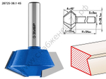 ЗУБР 38.1x22мм, фреза кромочная конусная