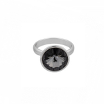 Кольцо Fiore Luna Silver Night K1611.3 BW/S