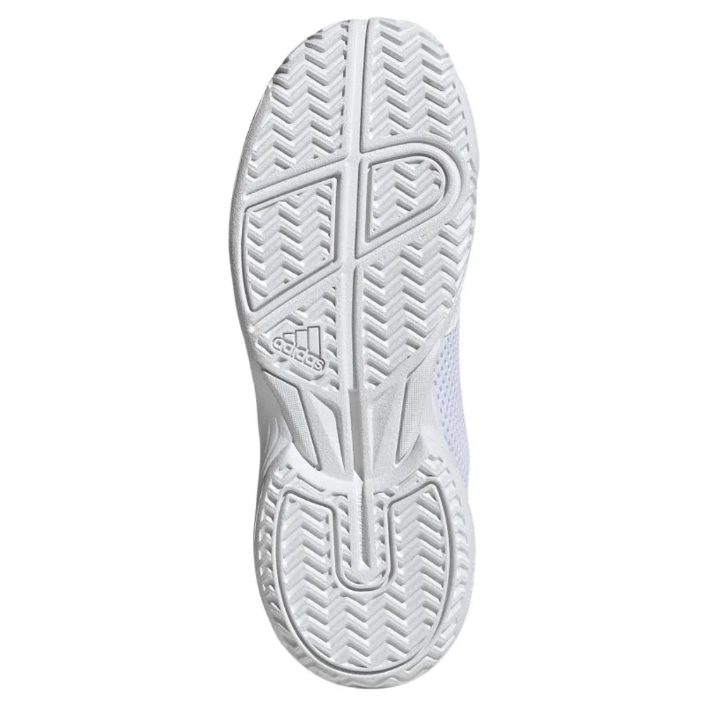 Детские теннисные кроссовки Adidas Courtflash K - cloud white/core black/cloud white