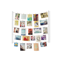 Панно с зажимами для 40 фотографий Hangit белое Umbra