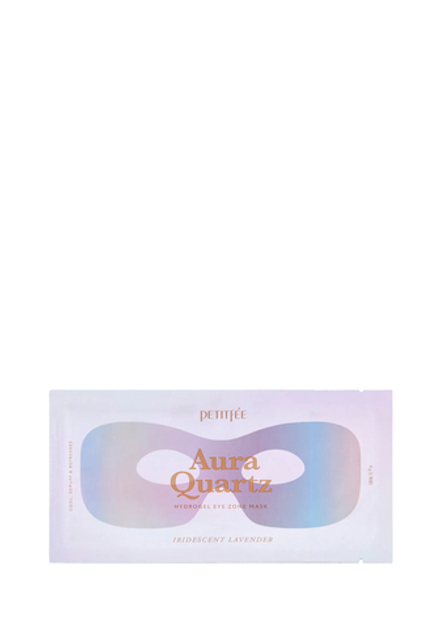 Petitfee Aura Quartz Hydrogel Eye Zone Mask Iridescent Lavende Гидрогелевая маска для области вокруг глаз с жемчужной пудрой