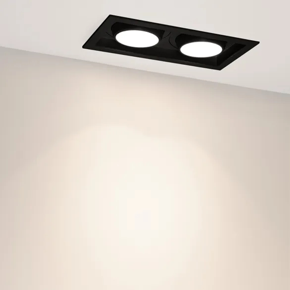 Светильник MS-VORTEX-BUILT-S250x140-2x30W Day4000 (BK-BK, 17 deg, 230V) (Arlight, IP20 Металл, 5 лет) 058444