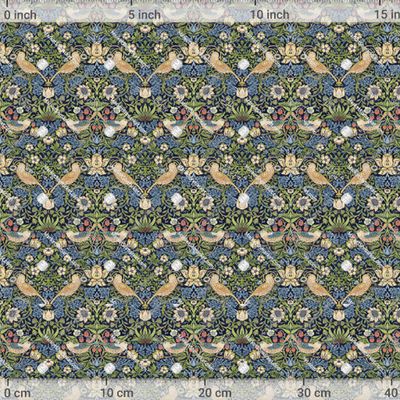 Уильям Моррис / Клубничный Воришка #2 by Ткани Хани 789 DPI