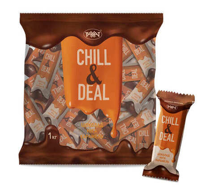 Конфеты батончики "Chill&Deal" Нуга с карамелью Рахат
