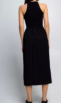 Черное летнее платье хлопок 35 %