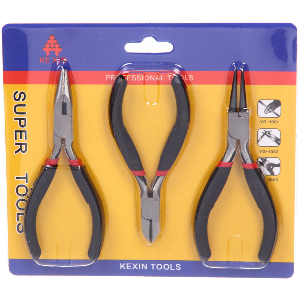 Набор инструментов (круглогубцы, плоскогубцы, бокорезы) RZ015