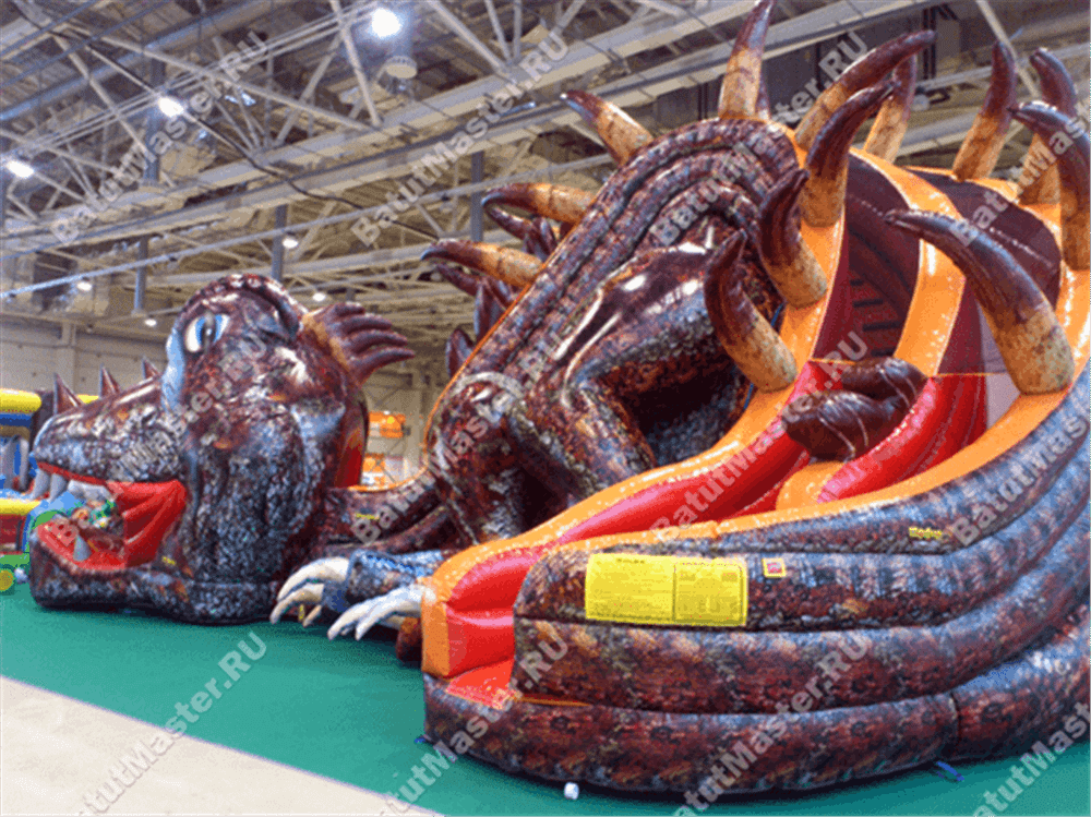 Коммерческий надувной батут "Мега - дракон"