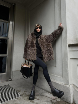 Двусторонняя куртка-дубленка Tigrado