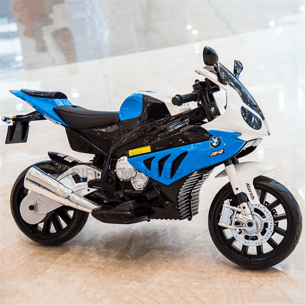 Детский электромобиль "BMW S1000RR", синий