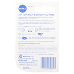 Nivea, Бальзам и скраб 2 в 1, шиповник, 4,8 г (0,17 унции)