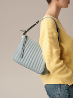 Кожаная сумка Azaro 30796 серое небо