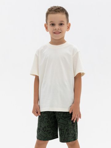 220007C-03 Футболка для мальчика, Белый