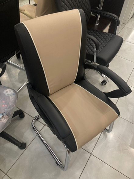 Кресло Премьер-5 L (П) беж/черный Полозья