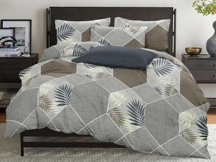 Комплект постельного белья 2 сп с европростыней БЯЗЬ "Ховея 6454.02" (нав. 70х70 или 50х70)