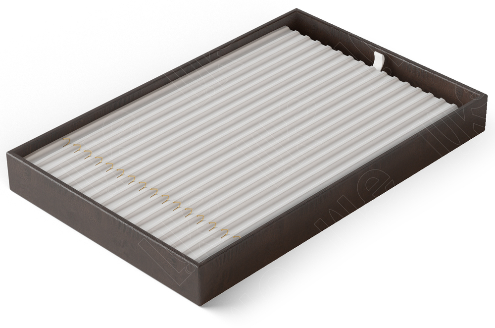 Дисплей 1 серии для 16 цепей/вертикальный/крючки снизу/бороздки/ножка/ф.№5/петелька