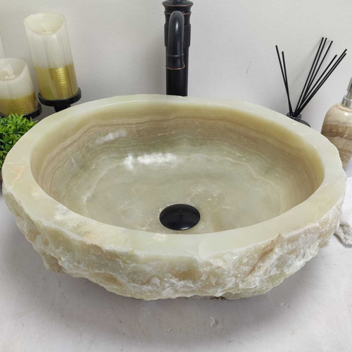 Раковина из оникса Erozy Green EO-80505 (46*42*16см)
