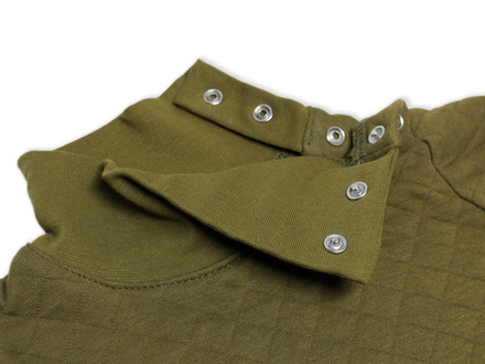 Фуфайка с воротом на кнопках Хаки RinaAmari