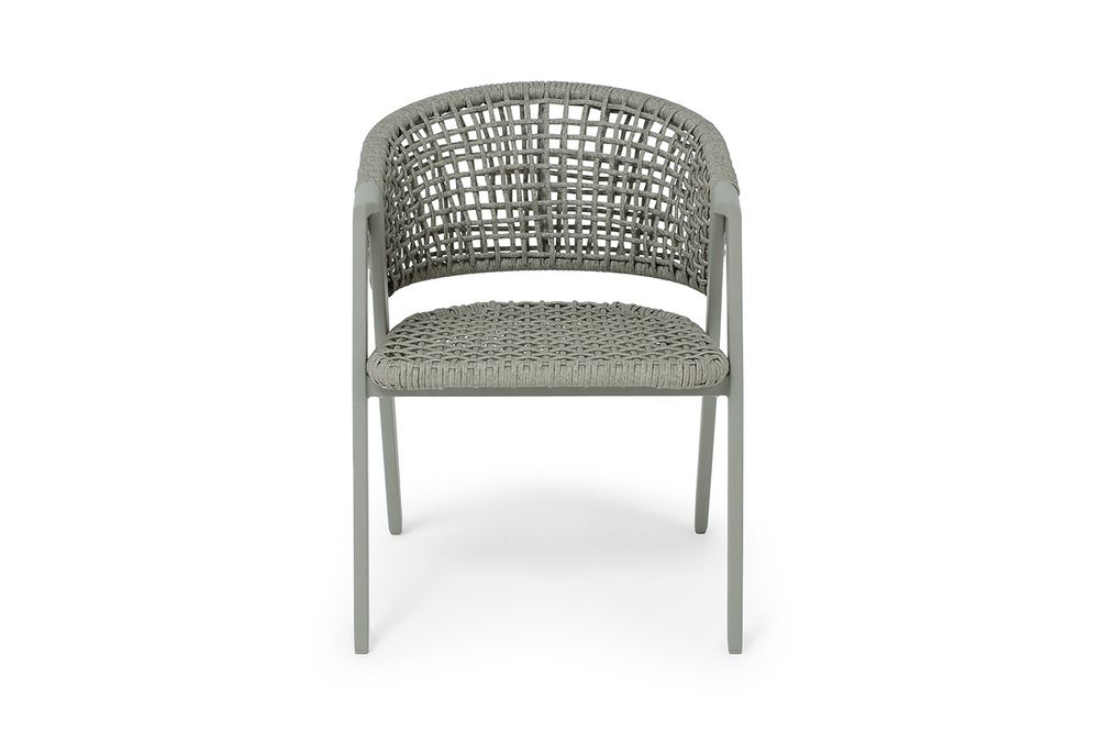 "Амстердам" плетеный стул из искусственного ротанга, цвет серый