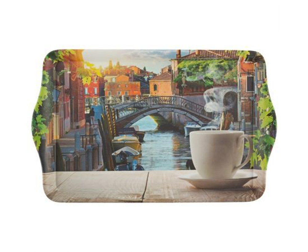 Поднос сервировочный FANTASIA, 43,5х27х2,8см, термостойкий пластик 8260 Mallony