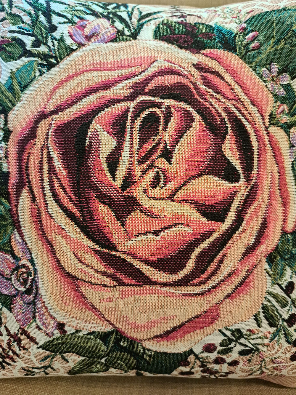 Декоративный гобеленовый чехол для интерьерной подушки Загадка 2 38*38