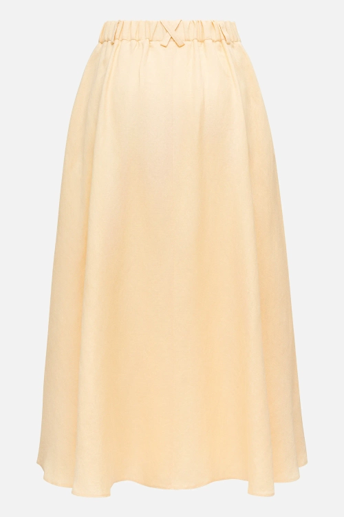 Льняная юбка А-силуэта