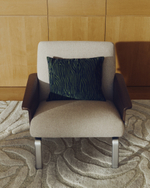 Кресло Amsen светло-коричневое из ореховой фанеры с ножками из стали