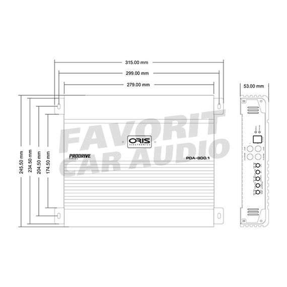 Усилитель ORIS PDA-800.1