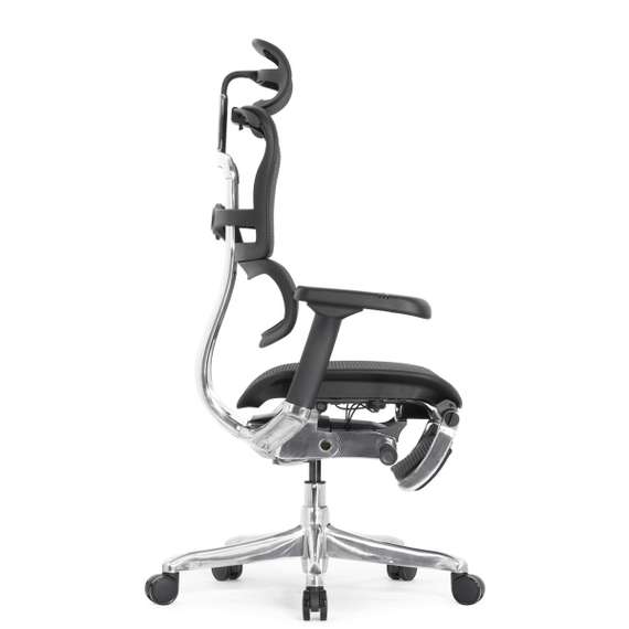 Кресло FALTO Ergohuman Elite 2 с подножкой ( чёрный каркас /сетка чёрный T-168-B1 Black )