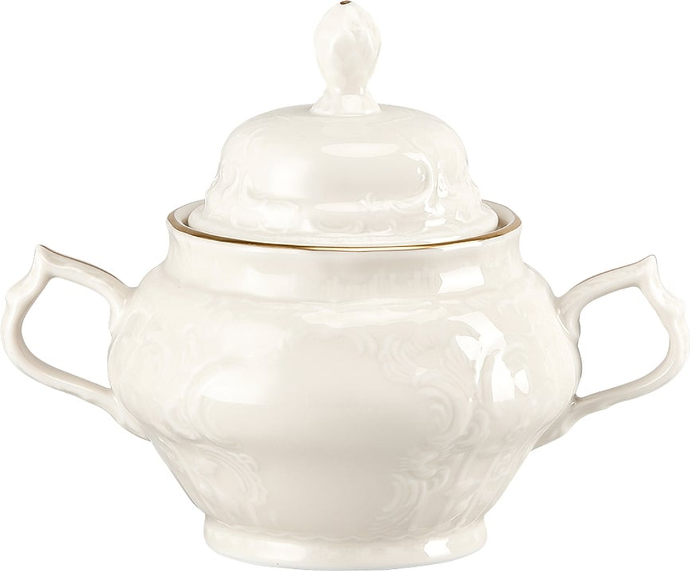 Сахарница Rosenthal Sanssouci Elf Gold с крышкой, фарфор, 14,7 см, золотистая