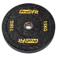 Диск для штанги (резиновая крошка) D51 мм PROFI-FIT 15 кг