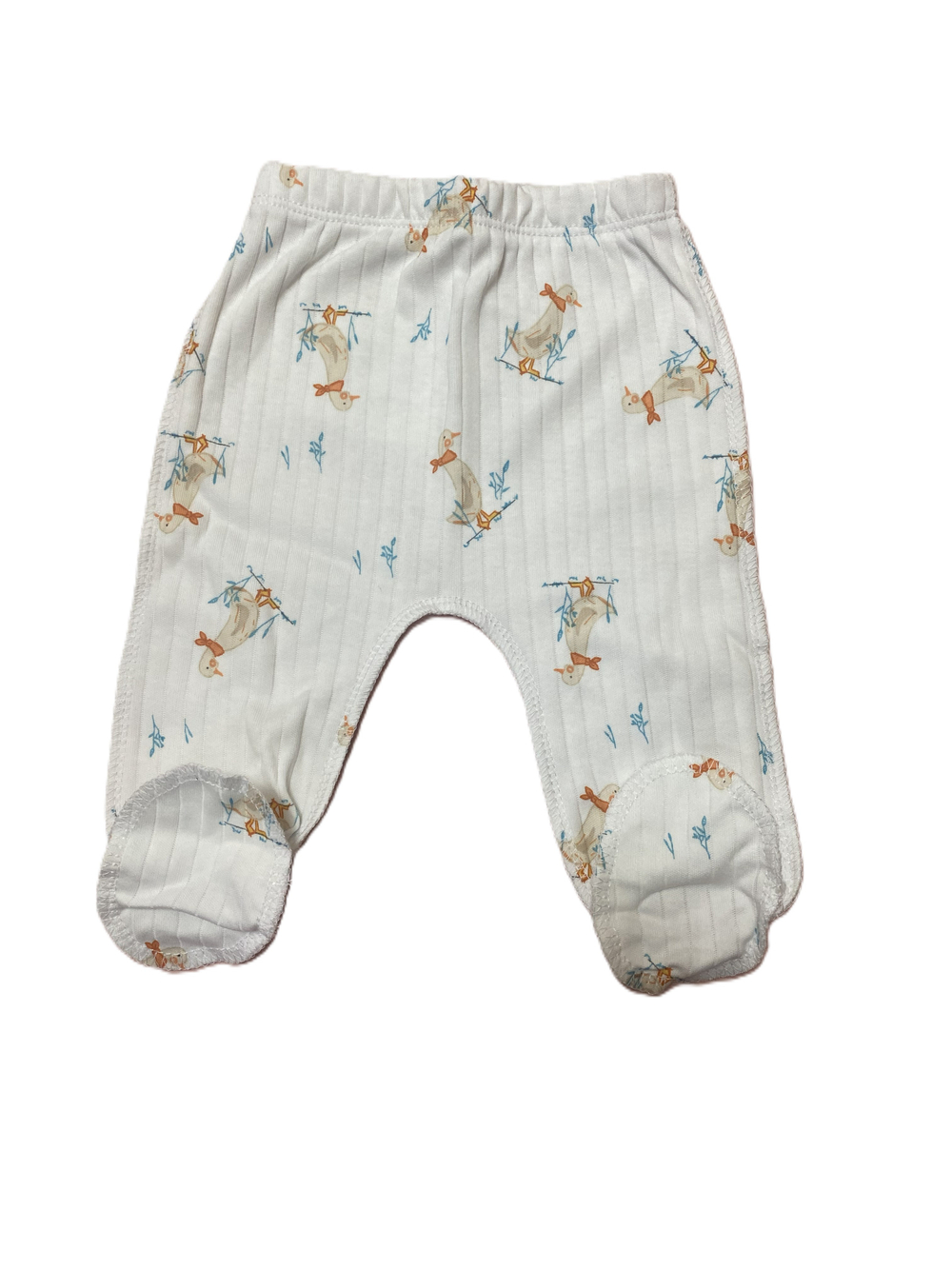 Ползунки на резинке из интерлока (100% хлопок) швы наружу на рост 56см