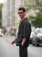 Рубашка с коротким рукавом | graphite