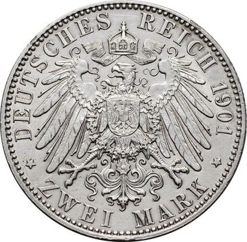 2 марки 1901 Германская Империя «200 лет Пруссии»