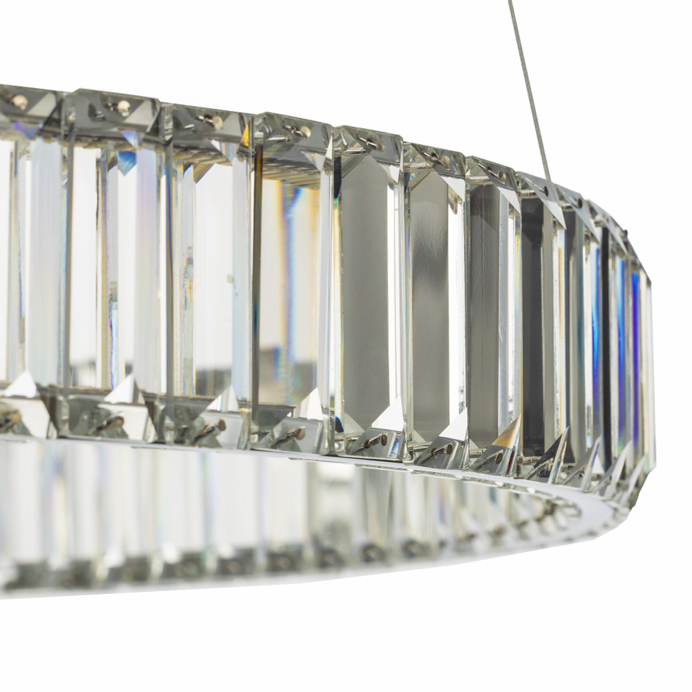 Citilux Чезаре CL338161 LED Люстра хрустальная с пультом Хром