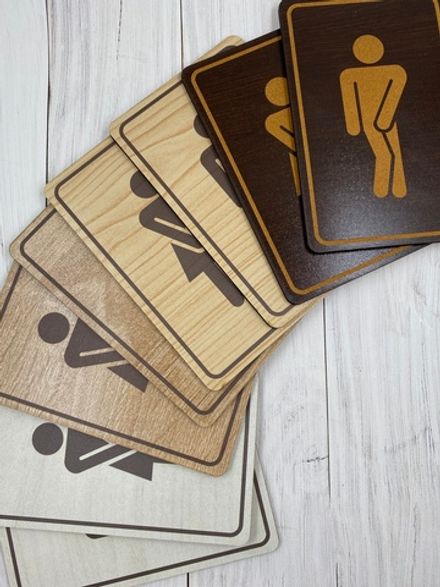 Табличка на туалет (пара М+Ж)