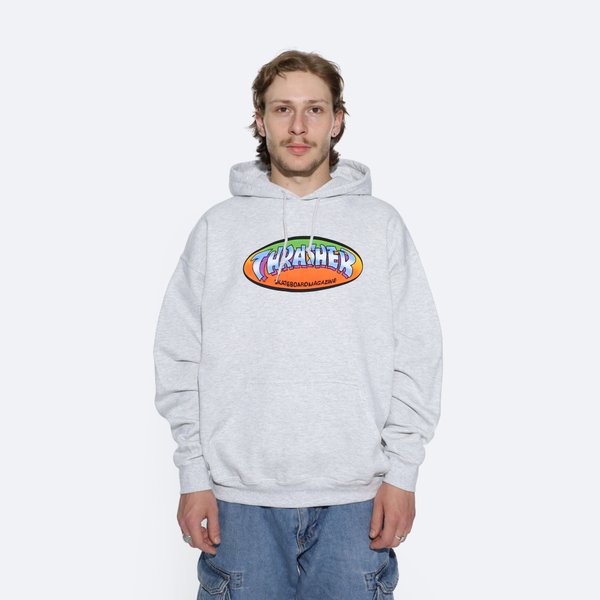 Худи Thrasher Ninety-Five By Spanky Hoodie (ash grey) артикул: - купить в магазине Дайс