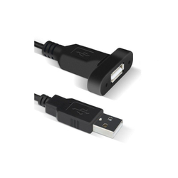 1-портовый встраиваемый удлинитель USB 2.0 прямоугольный 30sm (закрытые края) на болтах