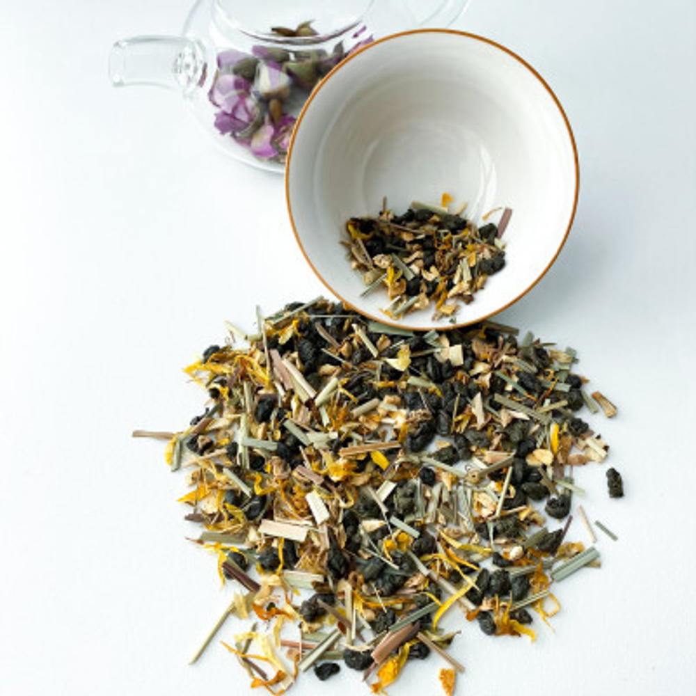 Зелёный чай BERRY-TEA  "Имбирный" | 18гр под стакан