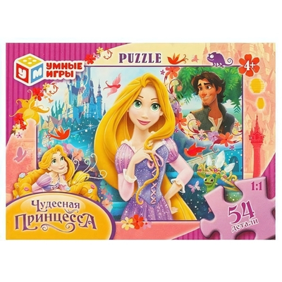 Пазл 54эл. "Чудесная принцесса" коробка 4660254444652 (Умные игры)