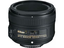 Объектив Nikon 50mm f/1.8G AF-S Nikkor, черный