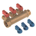 Колл с ШАР КРАНОМ (ПЛ.) 3/4 х 1/2-3 вых (40/1шт)