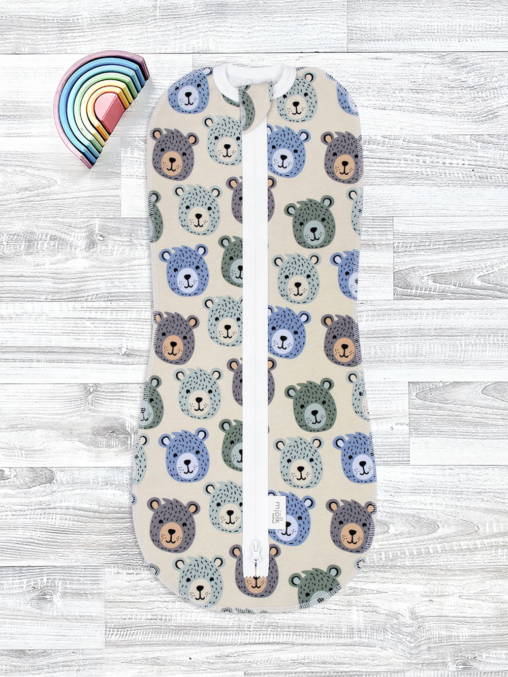 Пелёнка-кокон Mjölk Grizzly Bears