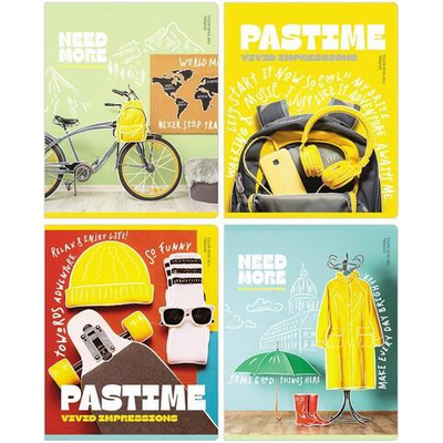 Тетрадь А5 48л. клетка "Яркая жизнь" (BG)