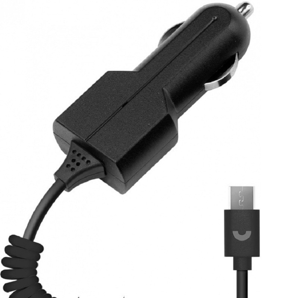 Зарядное устройство автомобильное Prime Line (2202) micro USB 1А, чёрный